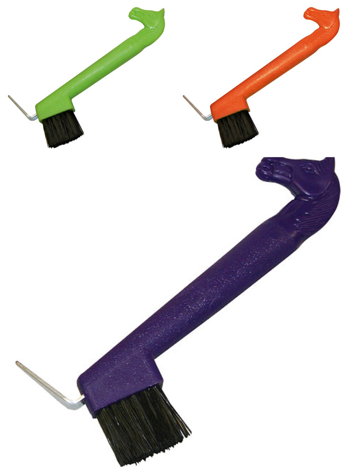 Cure-pied Covalliero tête de cheval avec brosse, 3 coloris