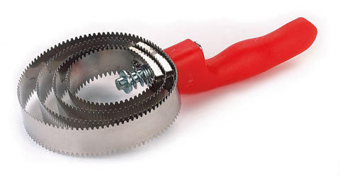 Étrille métallique Kerbl en spirale, double face