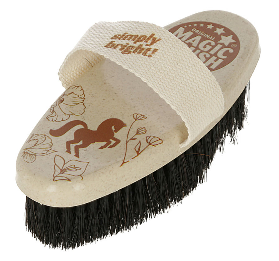 Brosse de finition MagicBrush crin de cheval, dos en plastique recyclé