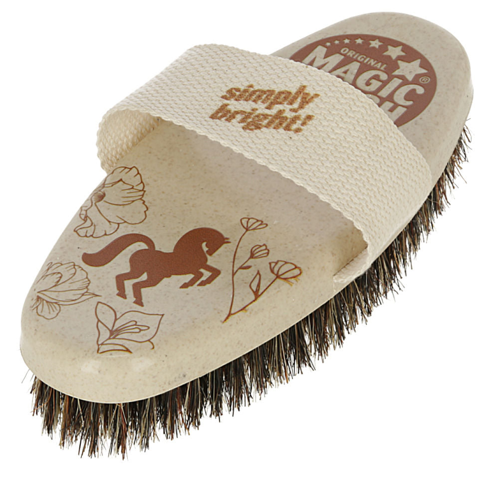 Brosse douce MagicBrush poils de porc, dos en plastique recyclé
