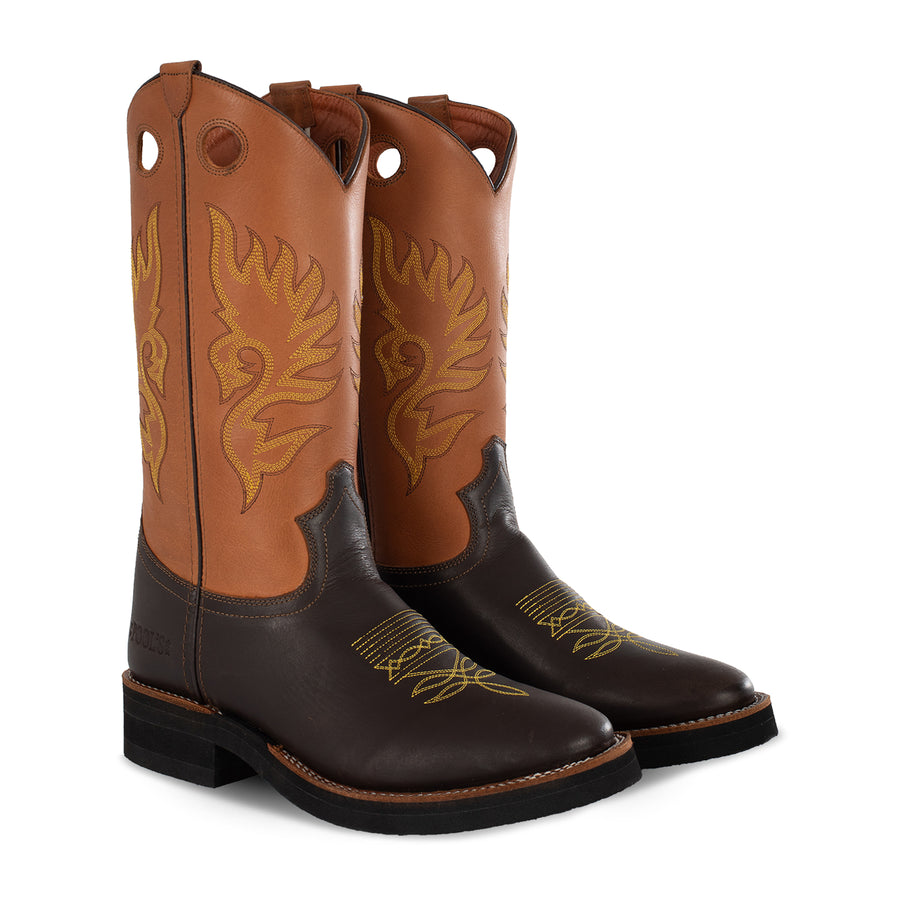 Bottes western buckaroo Pool's Roping EQ296 en cuir bovin