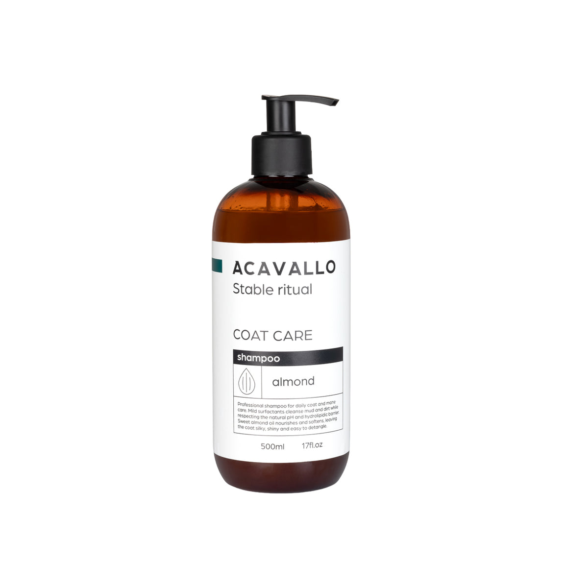 Shampoing cheval Acavallo à l'huile d'amande douce, 500 ml