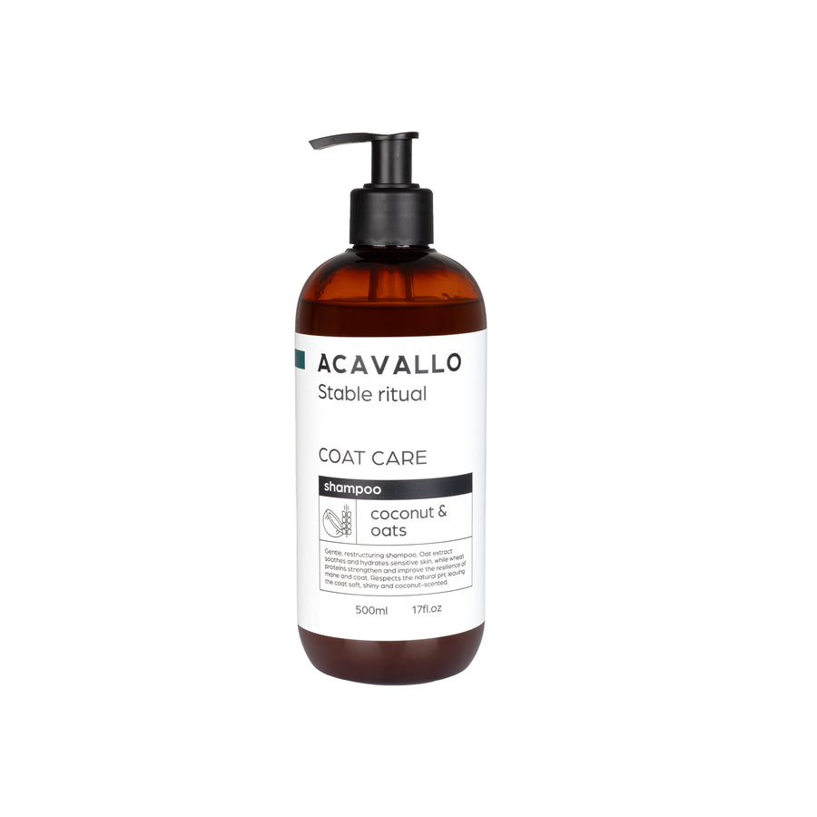 Shampoing cheval Acavallo coco et avoine effet soie, 500 ml