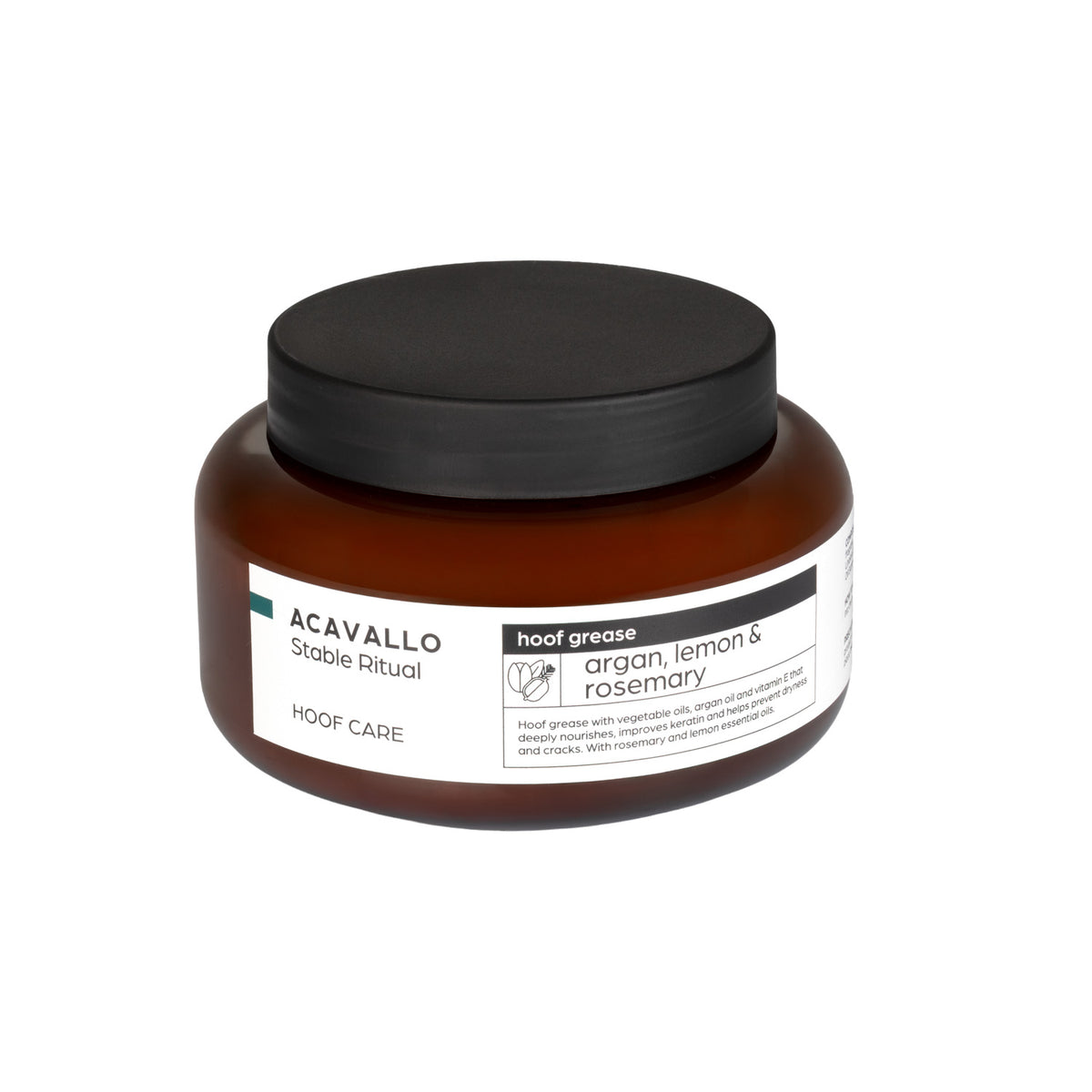 Graisse pour sabots Acavallo 500 ml, argan, karité ou amande