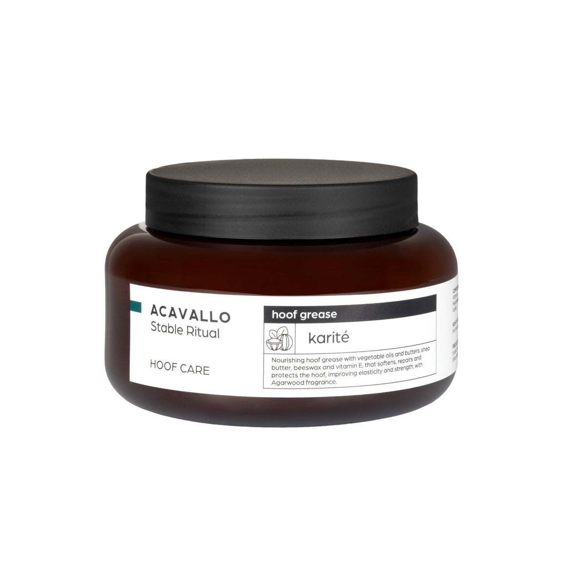 Graisse pour sabots Acavallo 500 ml, argan, karité ou amande