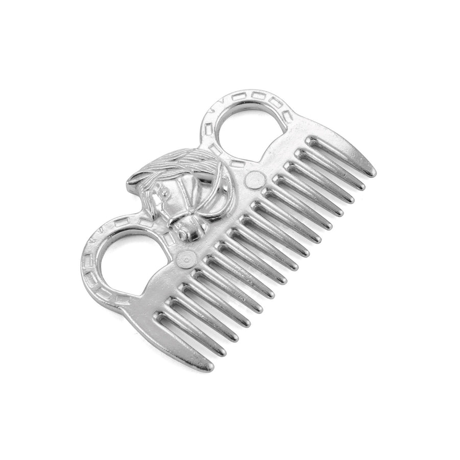 Peigne crinière en aluminium avec tête de cheval