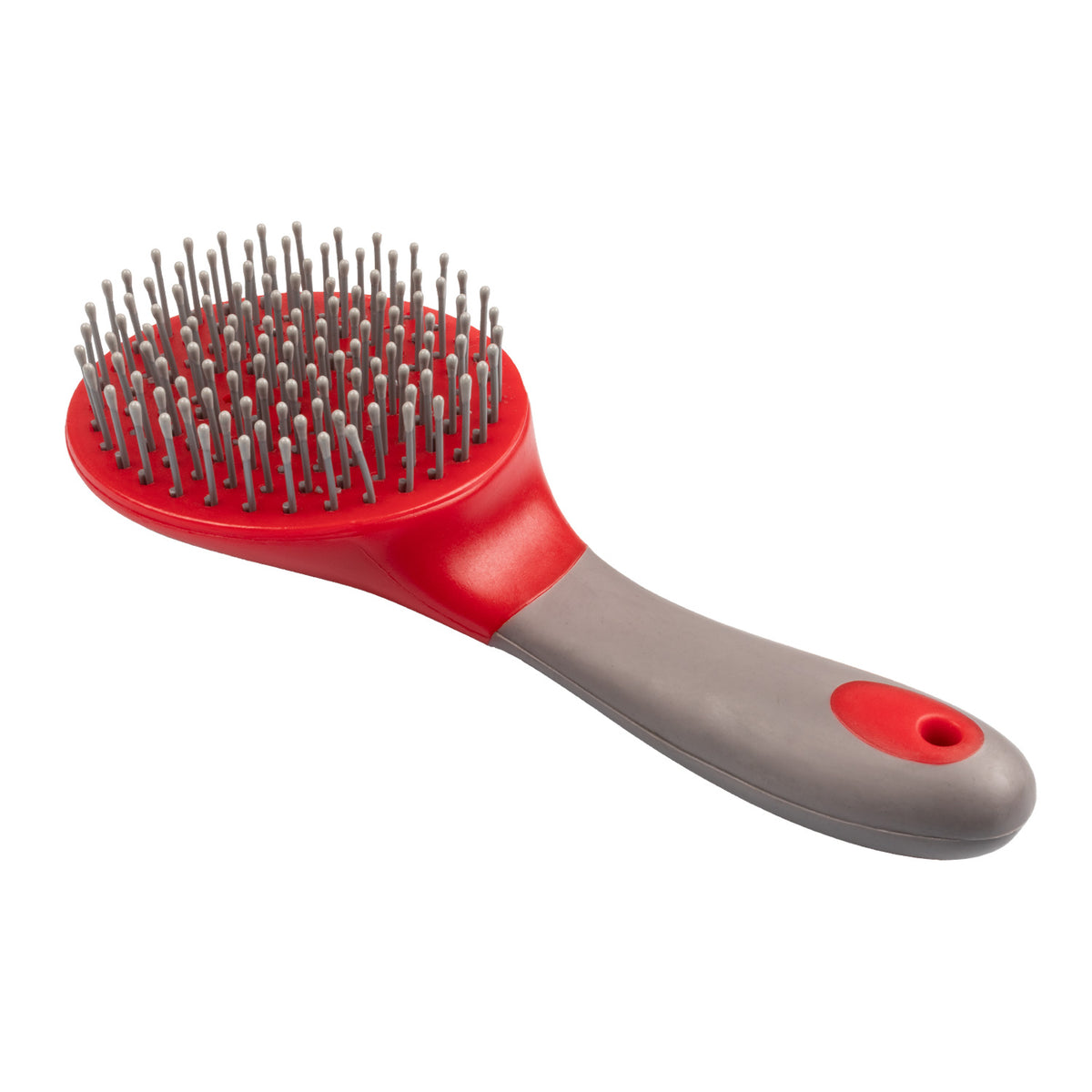 Brosse ronde crinière et queue avec manche, 5 coloris