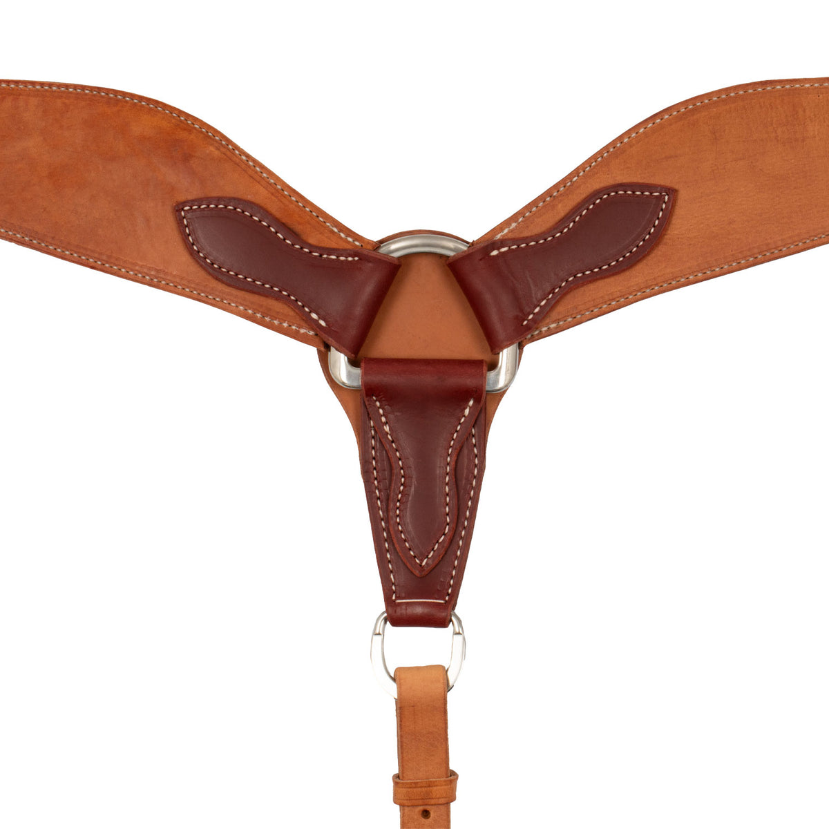 Collier de chasse de roping Berlin Custom Leather en cuir, parties rembourrées