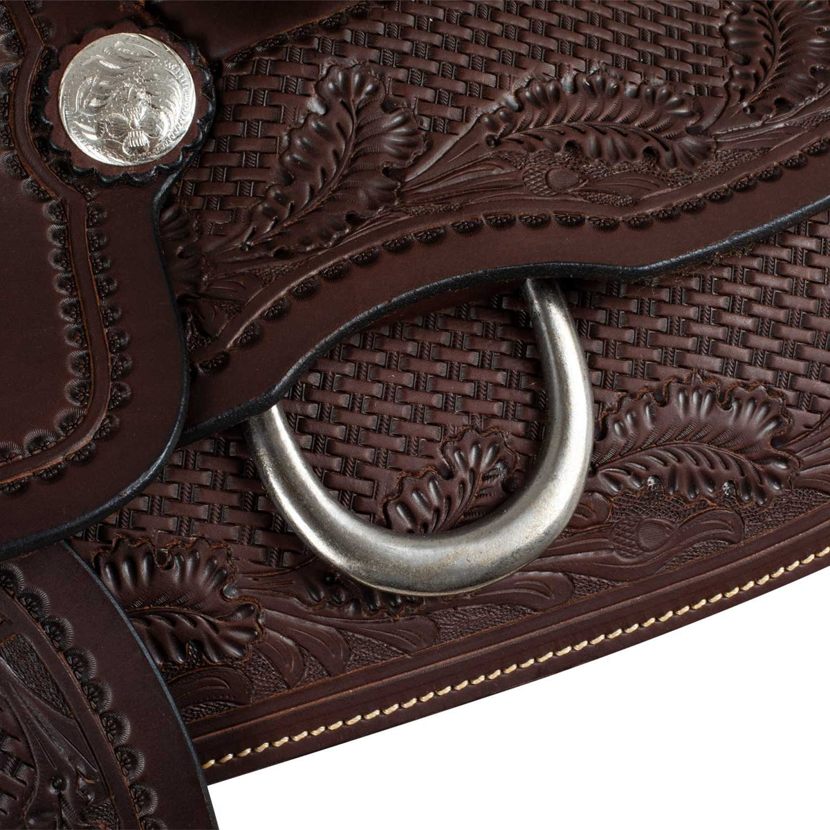 Selle western Team Roper en cuir souple, arçon Ralide, 16 ou 17 pouces