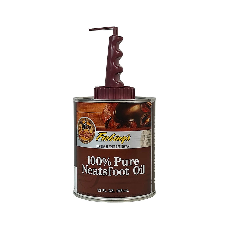 Huile de pied de bœuf Fiebing's 100 % pure, 946 ml, avec applicateur