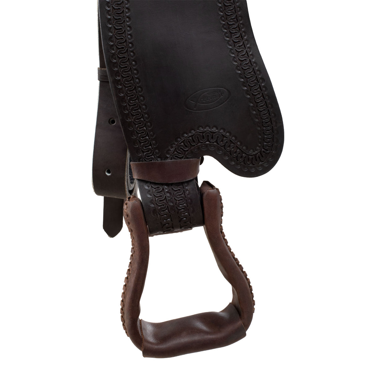 Selle western Freemax dos court en cuir de buffle, fourche au choix