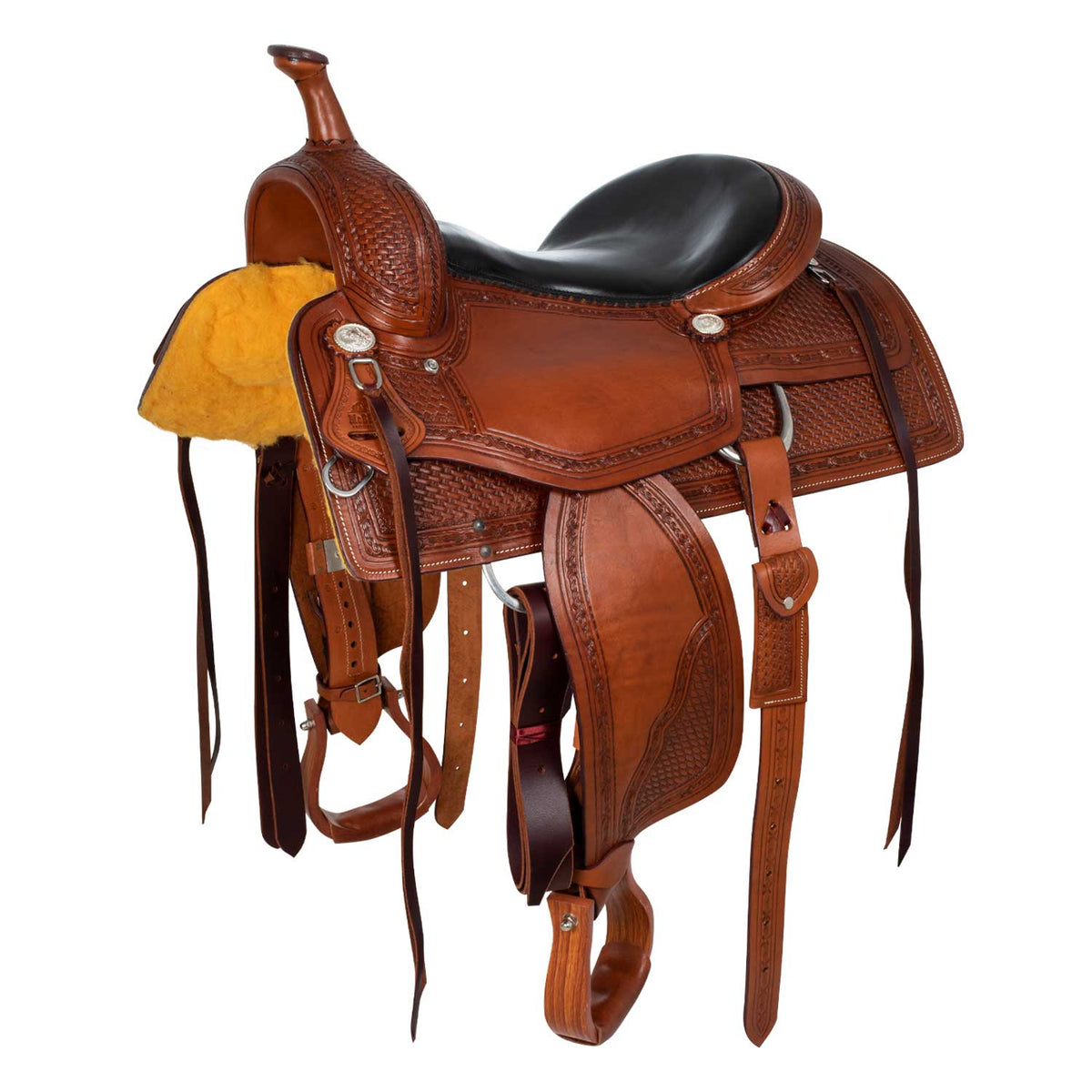 Selle working cow McBryan Royal Cutter, travail basket, 16 pouces