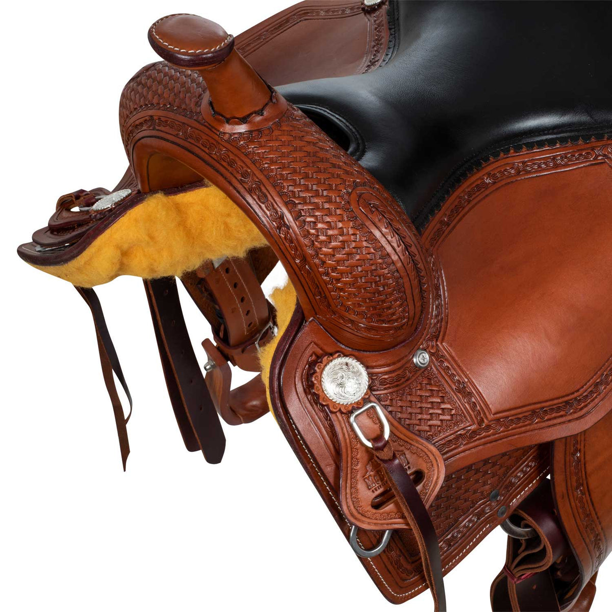 Selle working cow McBryan Royal Cutter, travail basket, 16 pouces