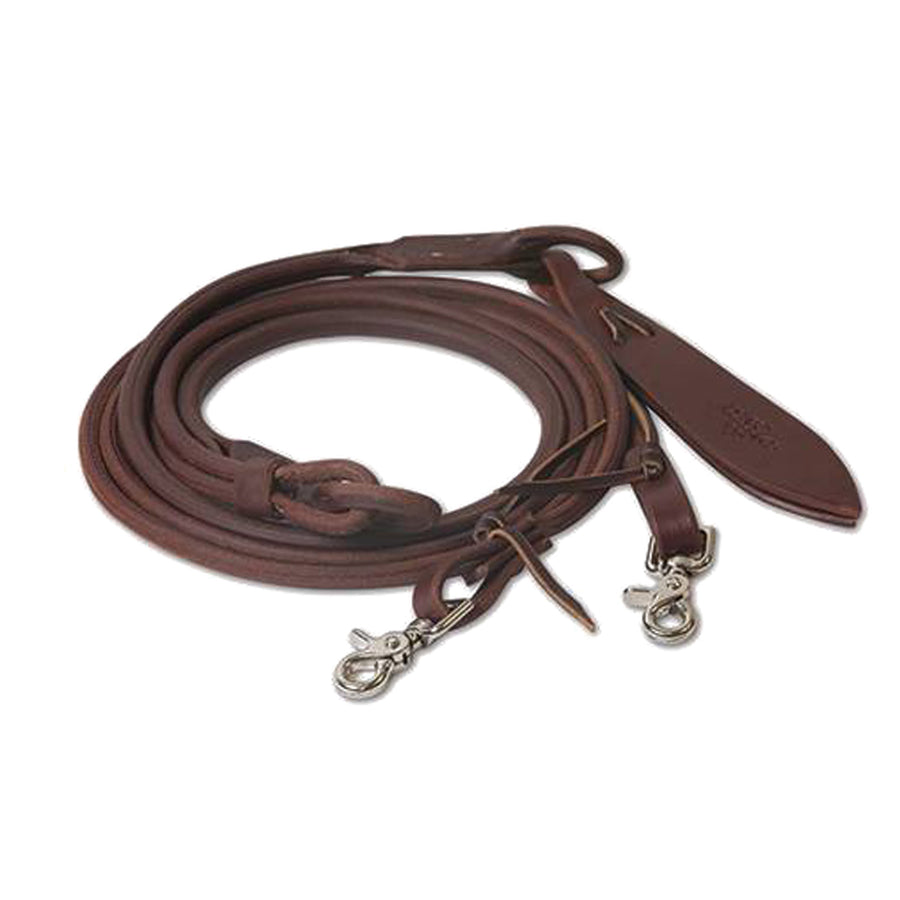 Rênes romal Professional's Choice Ranch en cuir épais huilé, 54 pouces