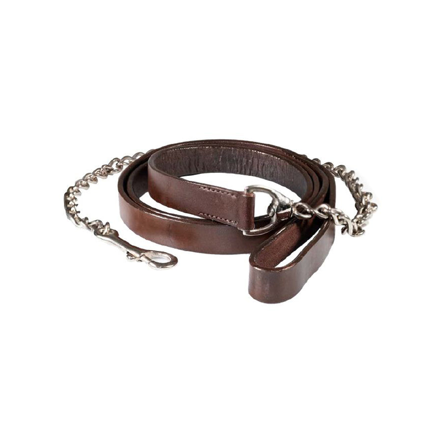 Longe Pool's en cuir avec chaîne et mousqueton