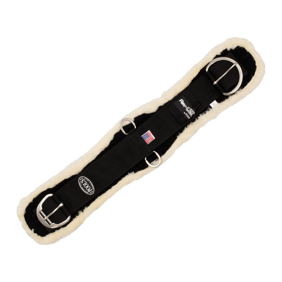 Sangle western Pool's Airflow Comfort, laine synthétique, boucles acier