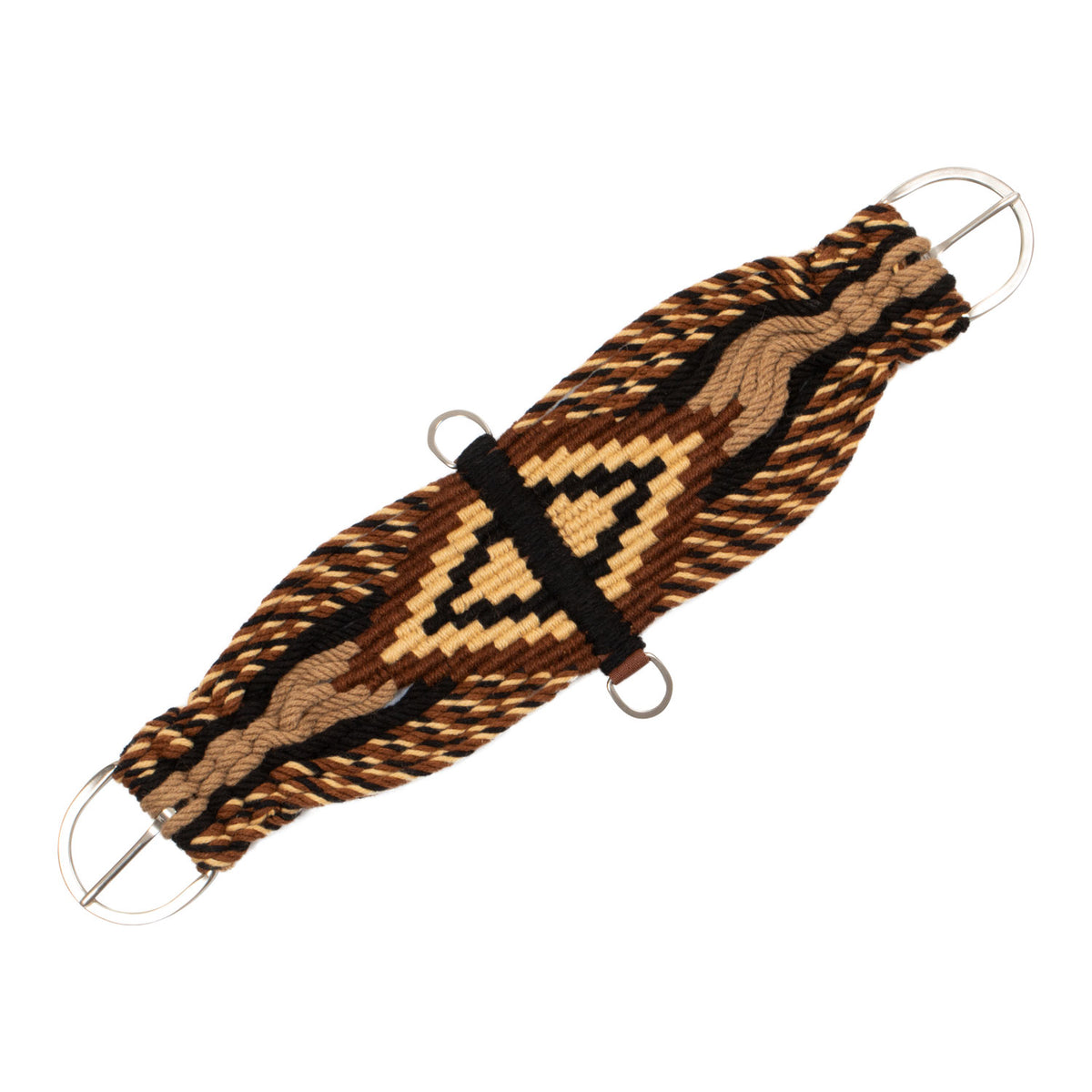 Sangle western Pool's en mohair avec renfort central en cuir