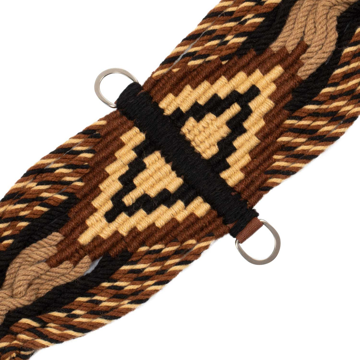 Sangle western Pool's en mohair avec renfort central en cuir