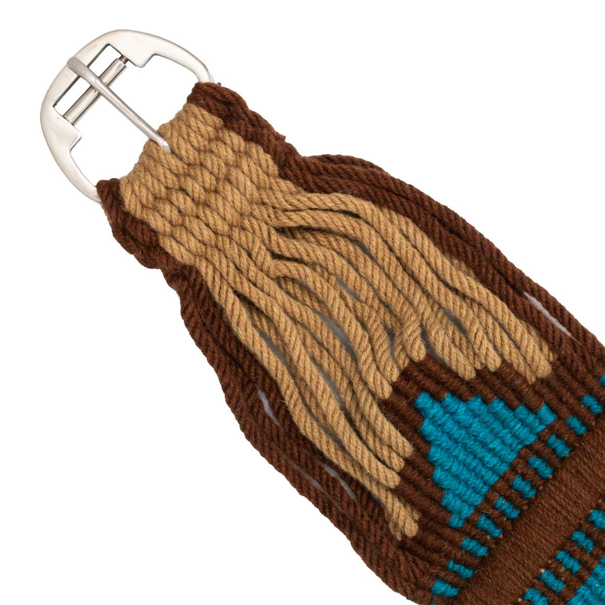 Sangle western Pool's en mohair motif aztèque