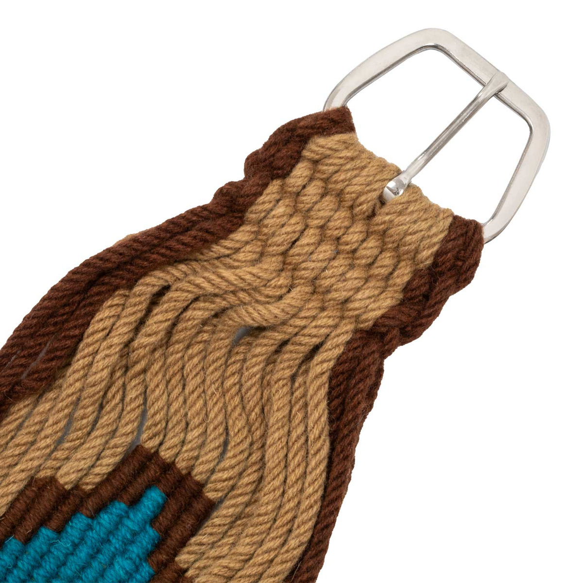Sangle western Pool's en mohair motif aztèque