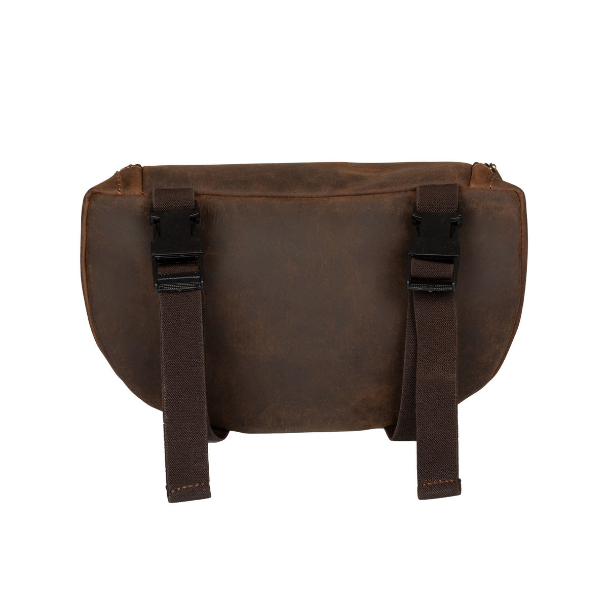 Sacoche de pommeau Pool's en cuir de buffle souple, fermeture zippée