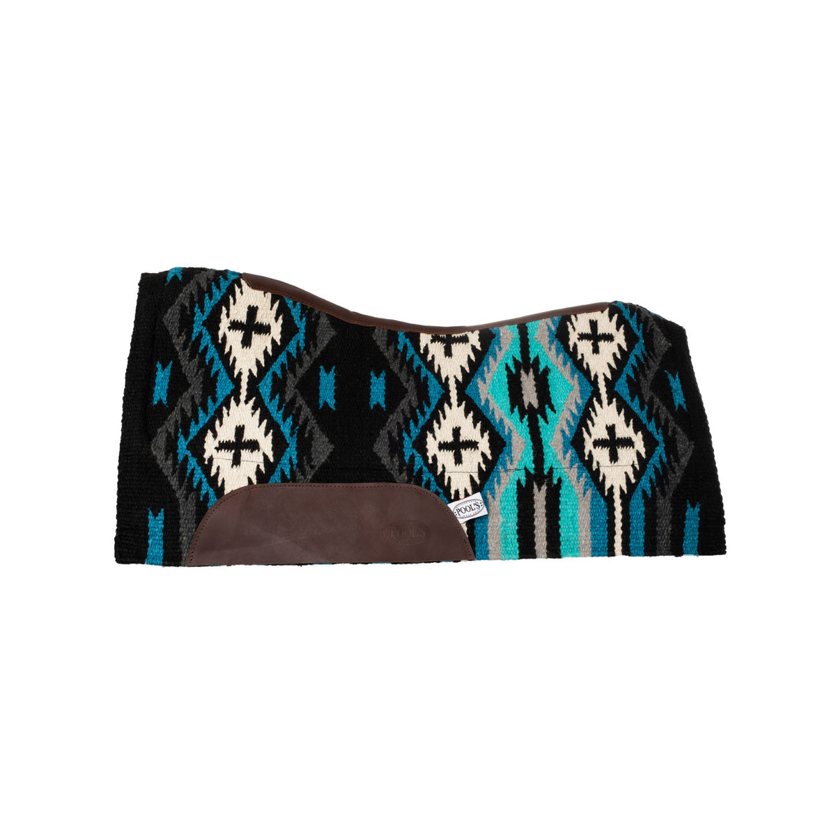 Tapis de selle western Pool's laine de Nouvelle-Zélande et feutre, 34 x 36
