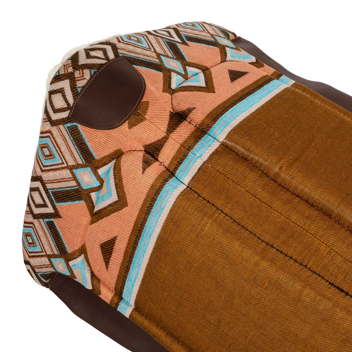 Tapis de selle western Pool's Kansas en éco-laine et inserts cuir