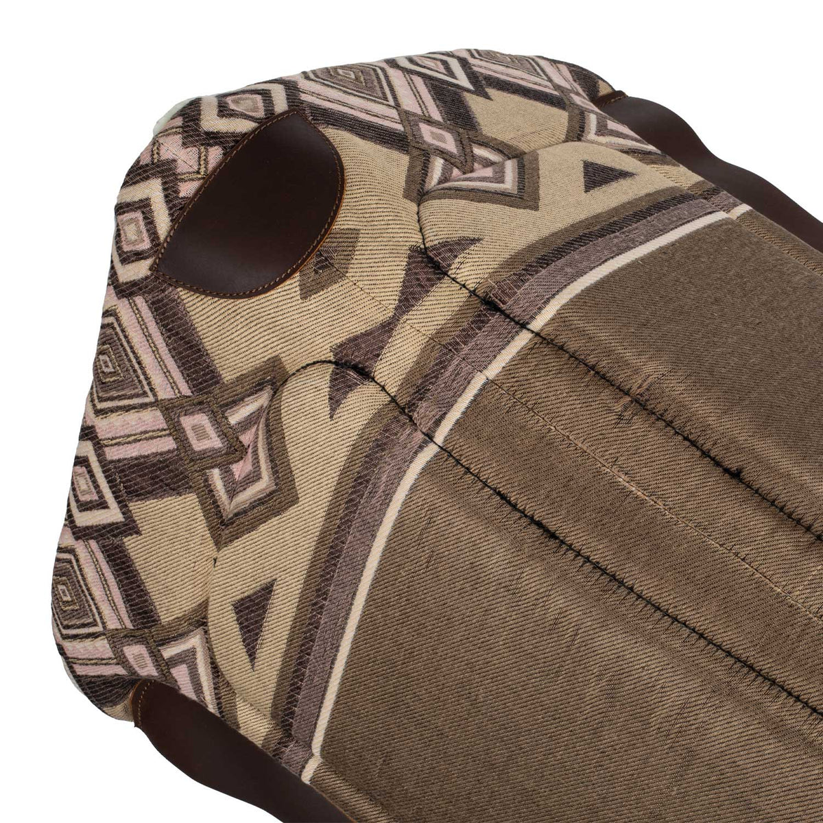 Tapis de selle western Pool's Kansas en éco-laine et inserts cuir