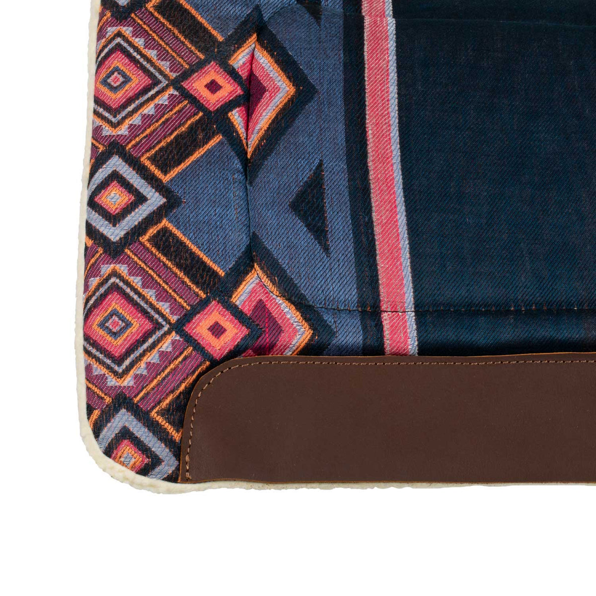 Tapis de selle western Pool's Kansas en éco-laine et inserts cuir