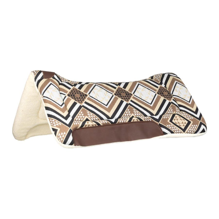 Tapis de selle western Pool's Dakota, rembourrage Eco Wool, motif géométrique