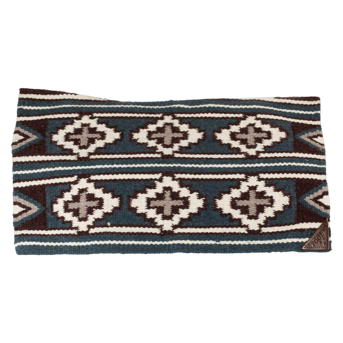 Couverture de selle western Pool's en laine NZ, forme contour, 33 x 38