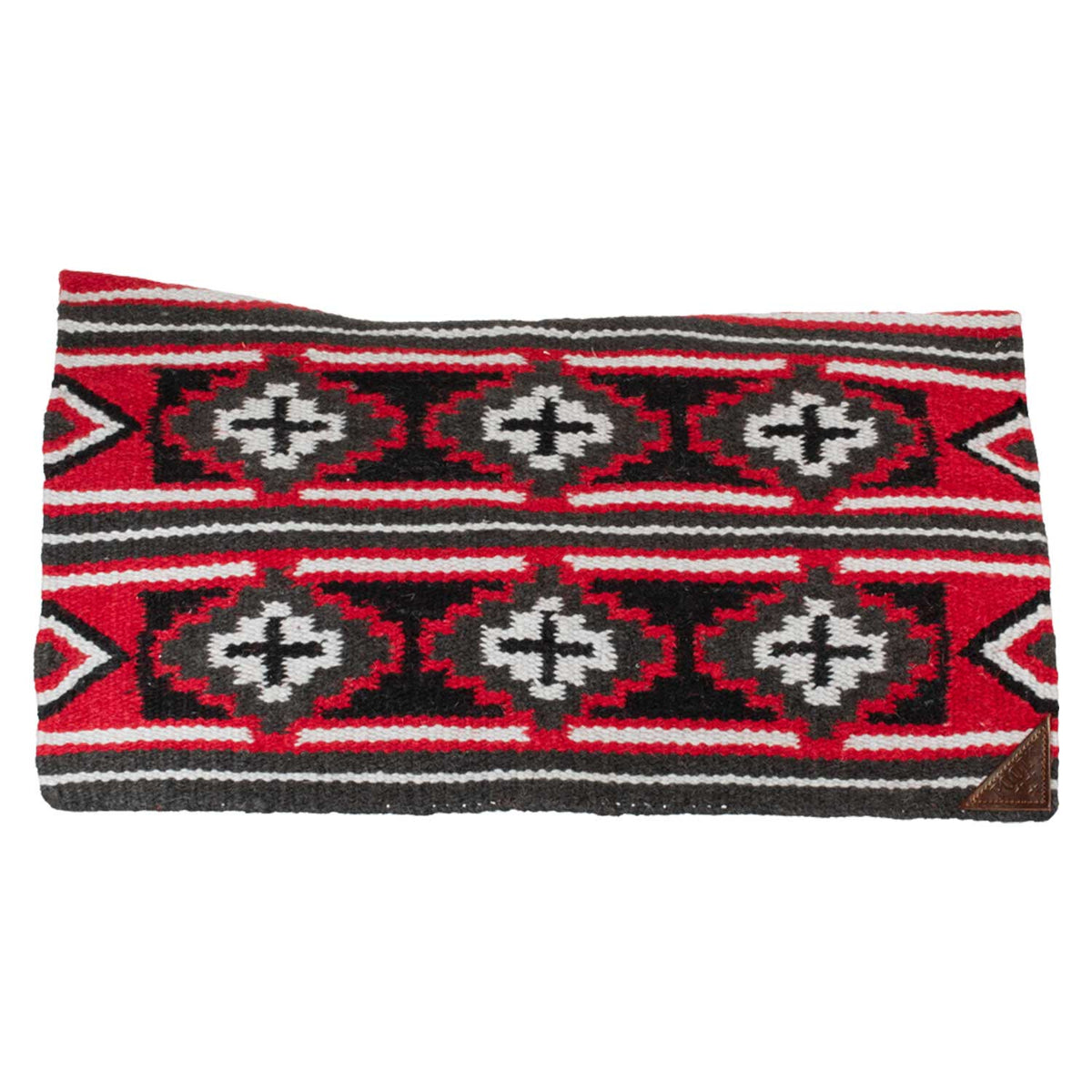 Couverture de selle western Pool's en laine NZ, forme contour, 33 x 38