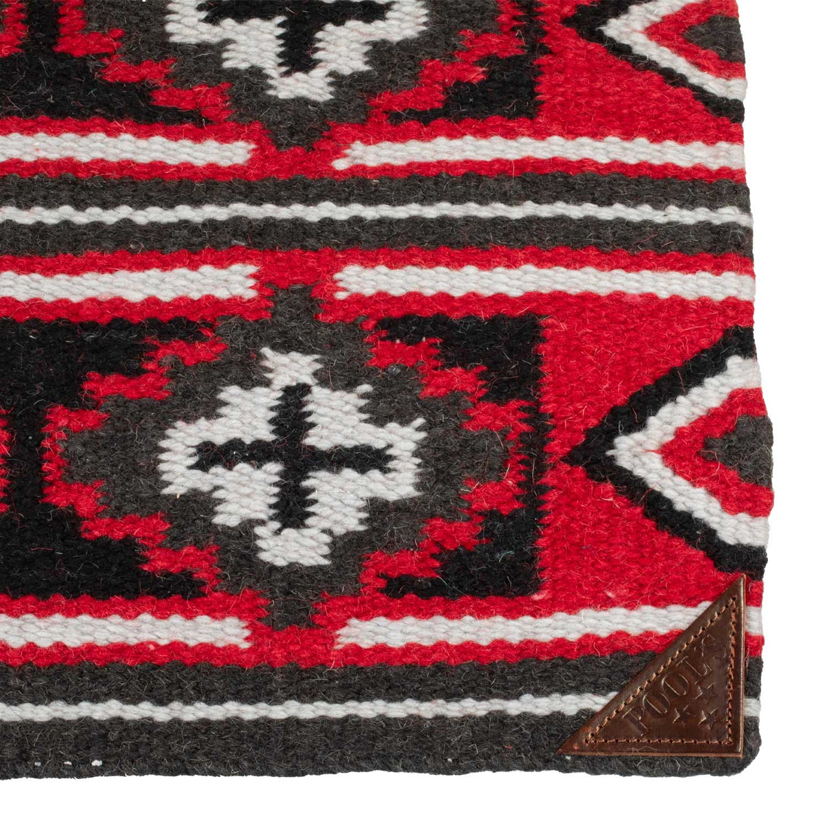 Couverture de selle western Pool's en laine NZ, forme contour, 33 x 38