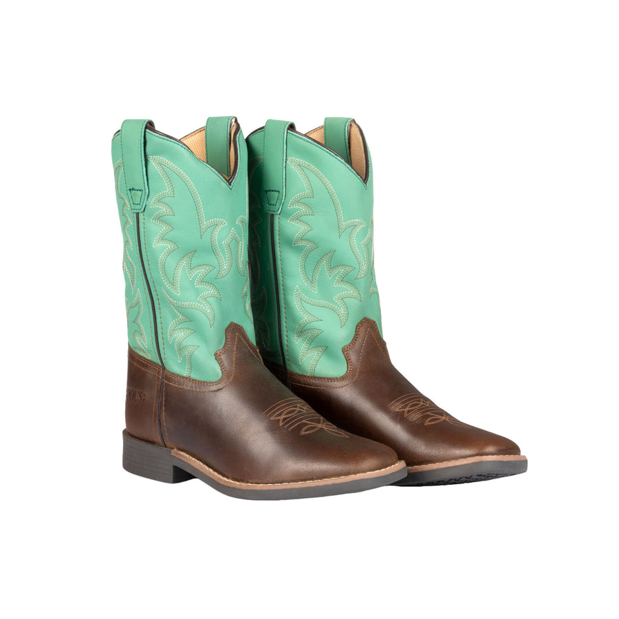 Bottes western enfant Pool's Monterey bicolores brodées