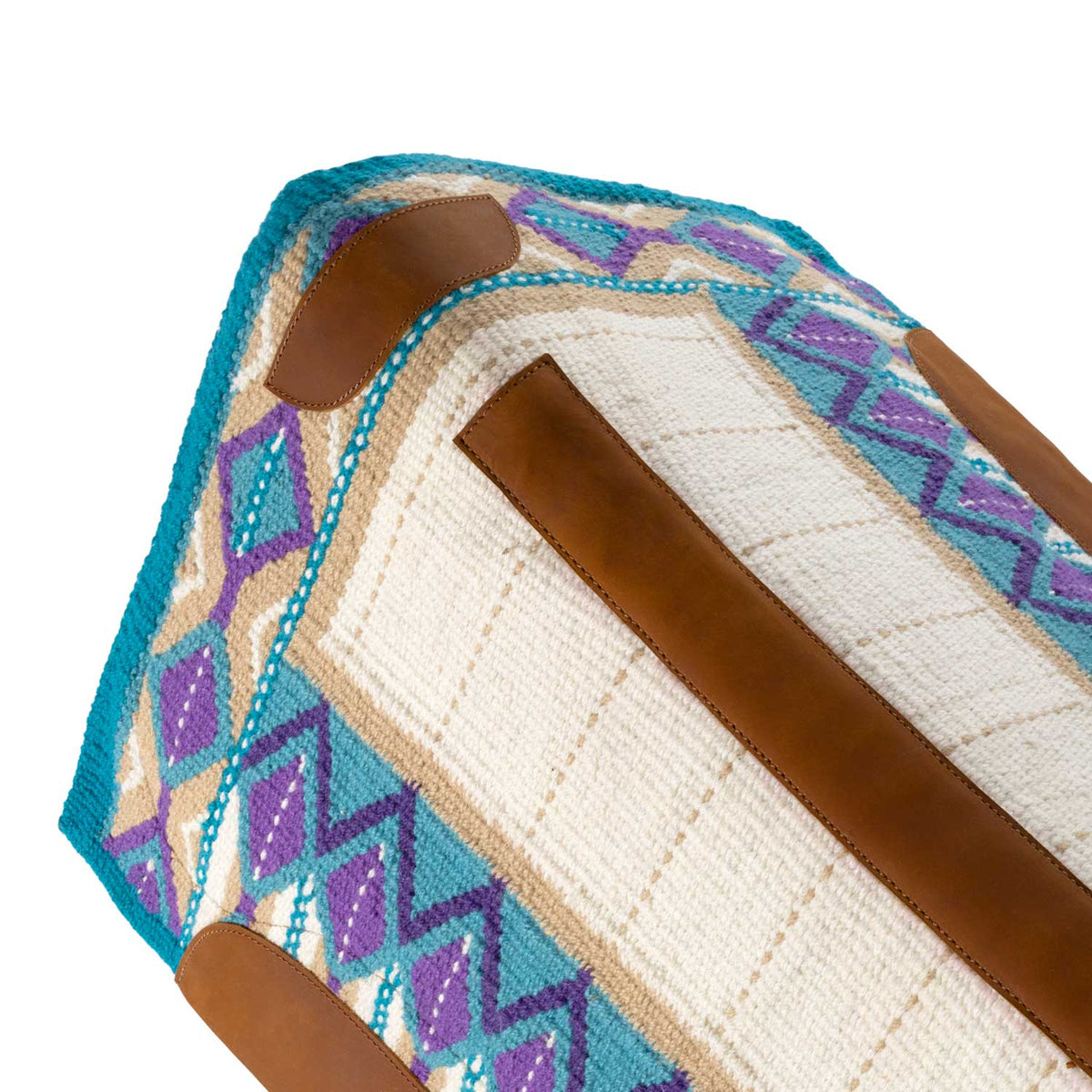 Tapis de selle western Platinum Pro contour, couverture laine tissée, 34 x 36
