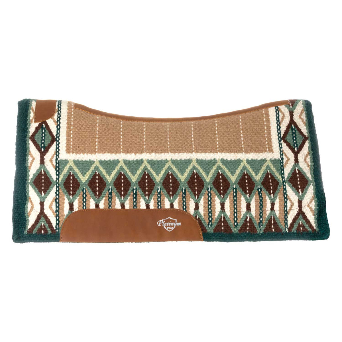 Tapis de selle western Platinum Pro contour, couverture laine tissée, 34 x 36