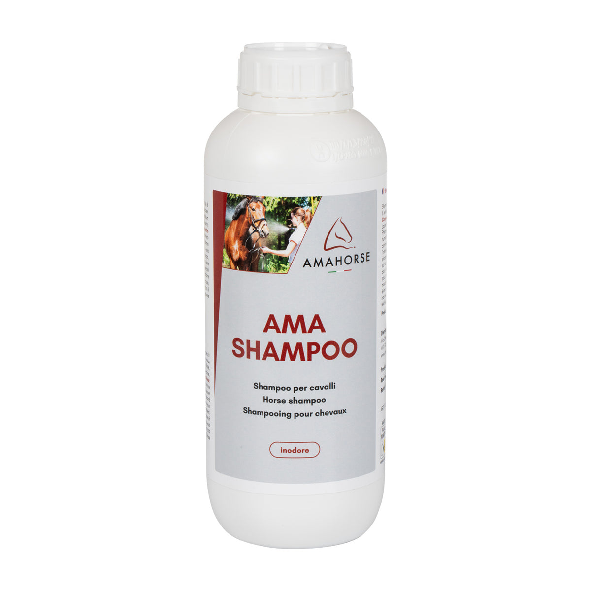Shampoing cheval AmaHorse doux et inodore, 1 L ou 5 L