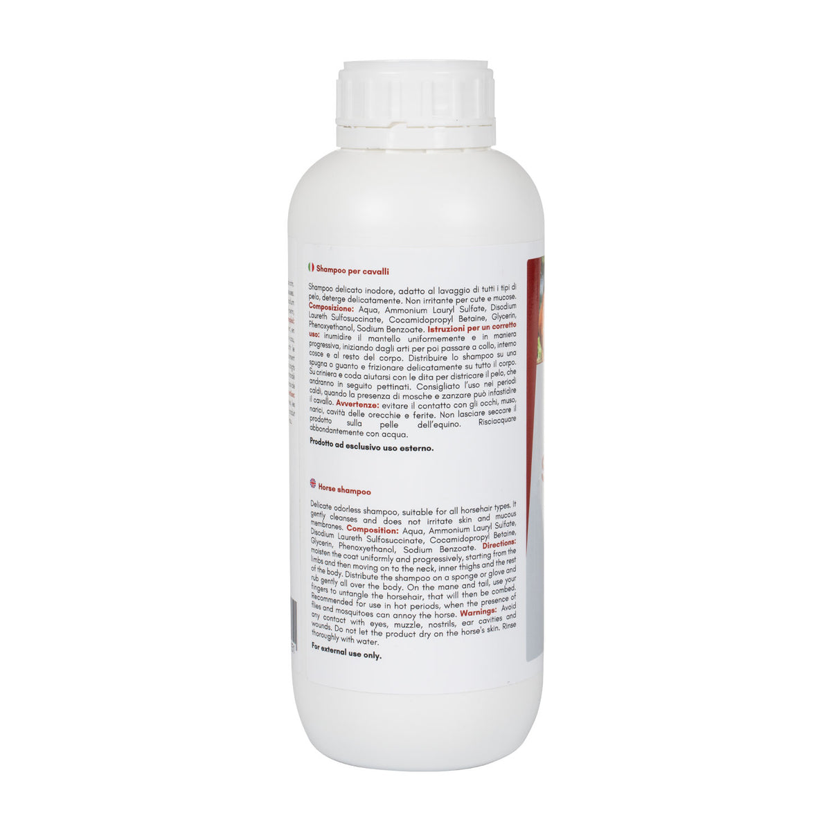 Shampoing cheval AmaHorse doux et inodore, 1 L ou 5 L