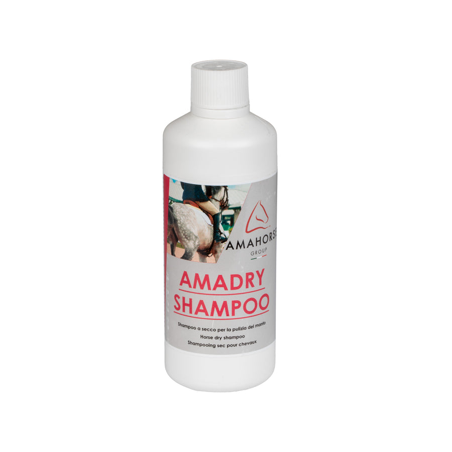Shampoing sec cheval AmaHorse Amadry sans eau, 500 ml