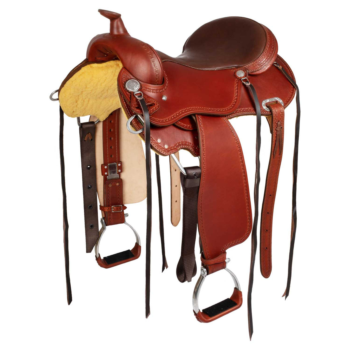 Selle de trail Pool's Classic, arçon Ralide full quarter, 16 ou 17 pouces