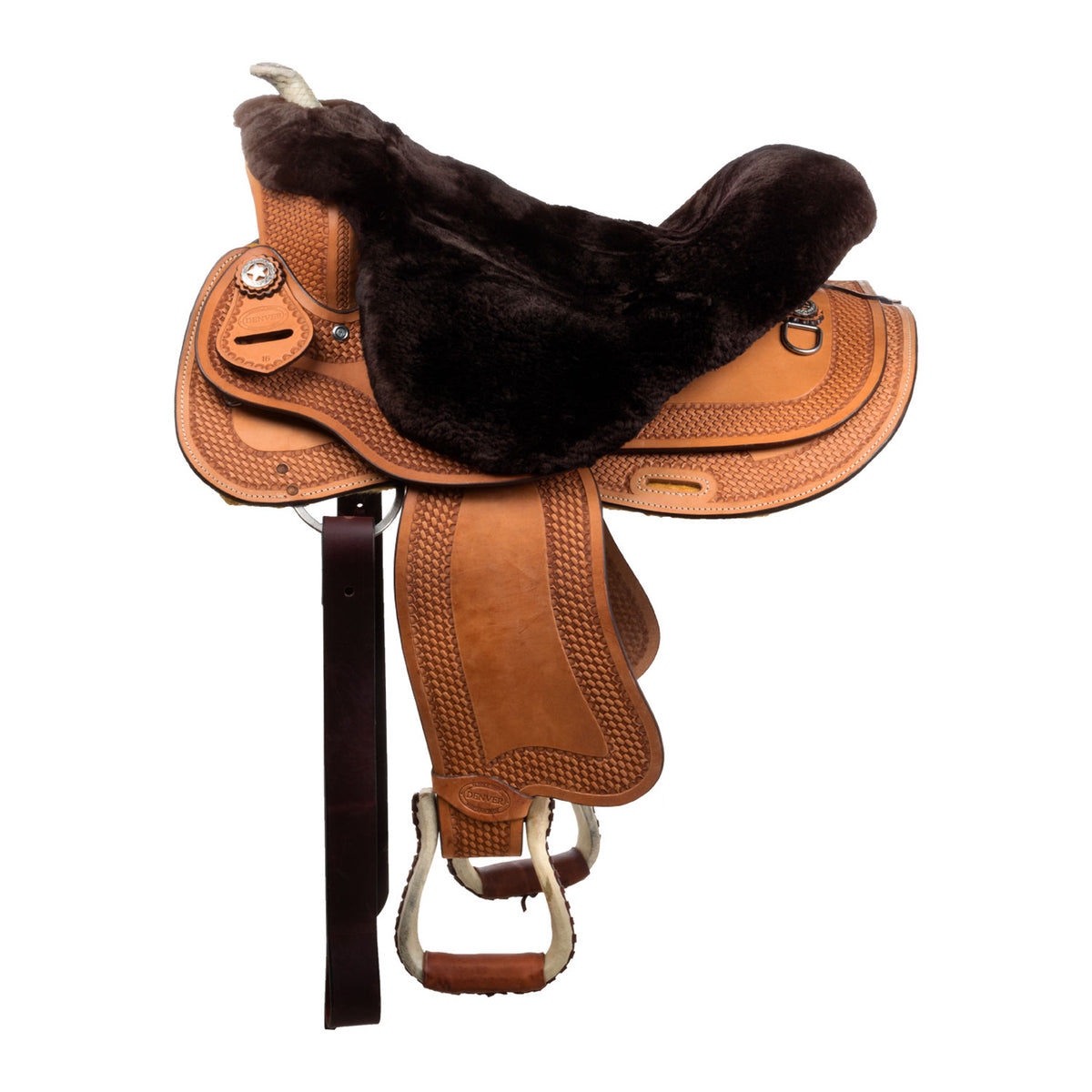 Couvre-siège western Pool's effet mouton
