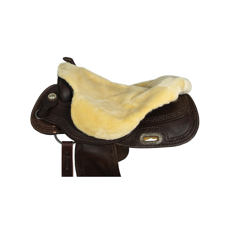 Couvre-siège western Pool's en mouton synthétique, 63 x 66 cm