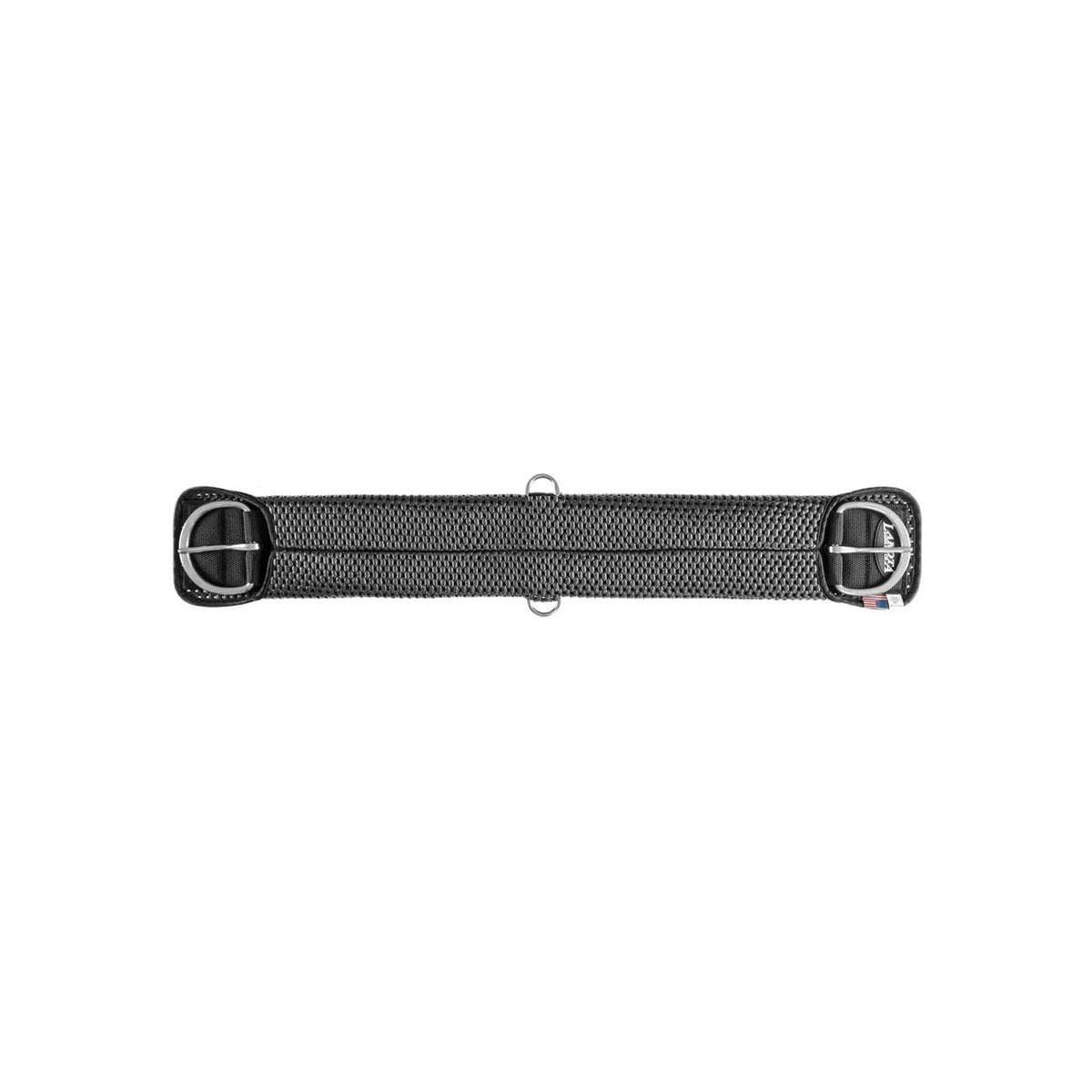 Sangle western Lakota en néoprène perforé, boucles inox, anneaux D