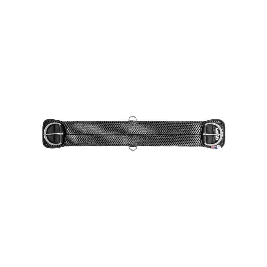 Sangle western Lakota en néoprène perforé, boucles inox, anneaux D