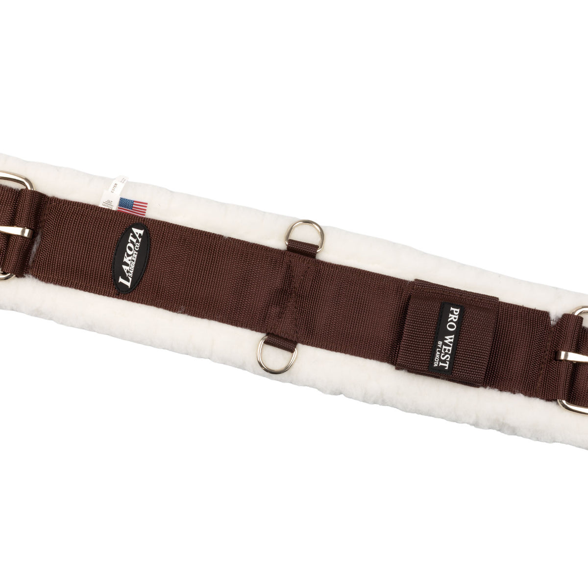 Sangle western Lakota en nylon doublée laine synthétique