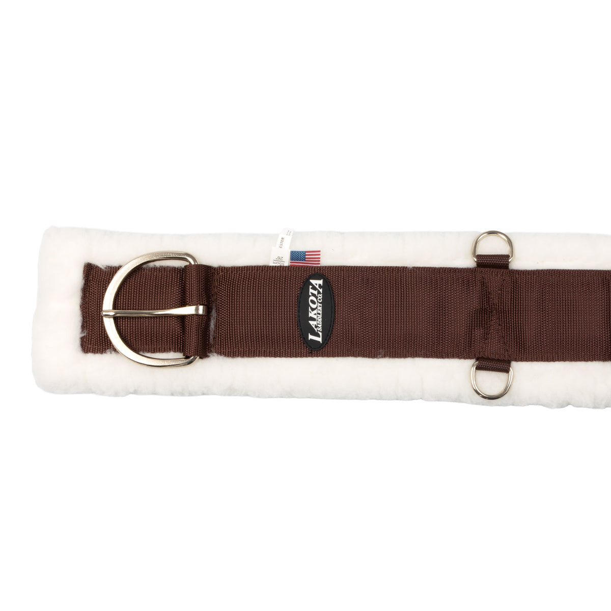 Sangle western Lakota en nylon doublée laine synthétique