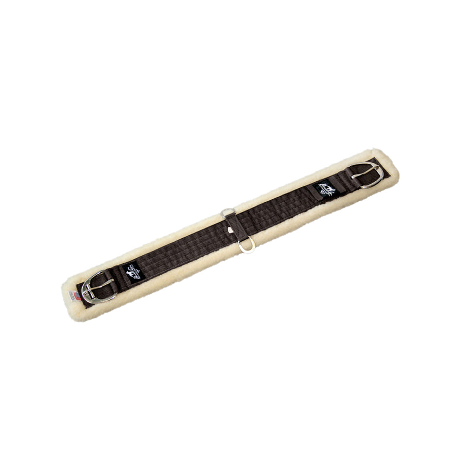 Sangle western Professional's Choice en laine mérinos amovible, boucles inox