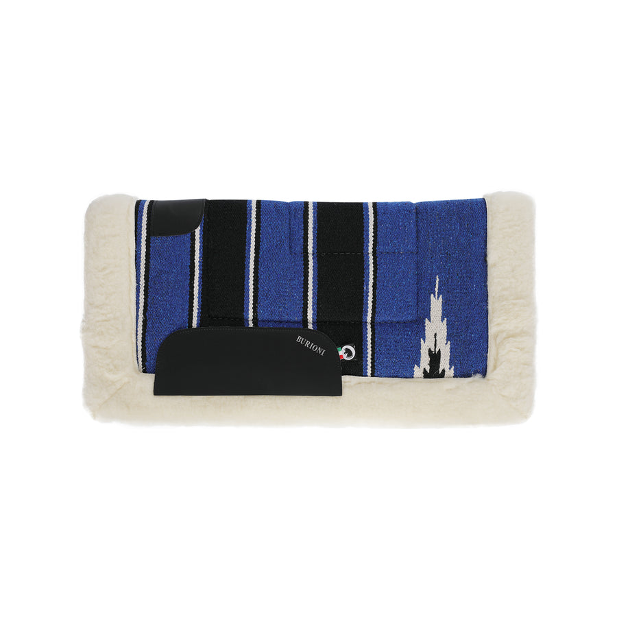 Tapis de selle western Burioni navajo, rembourrage pure laine