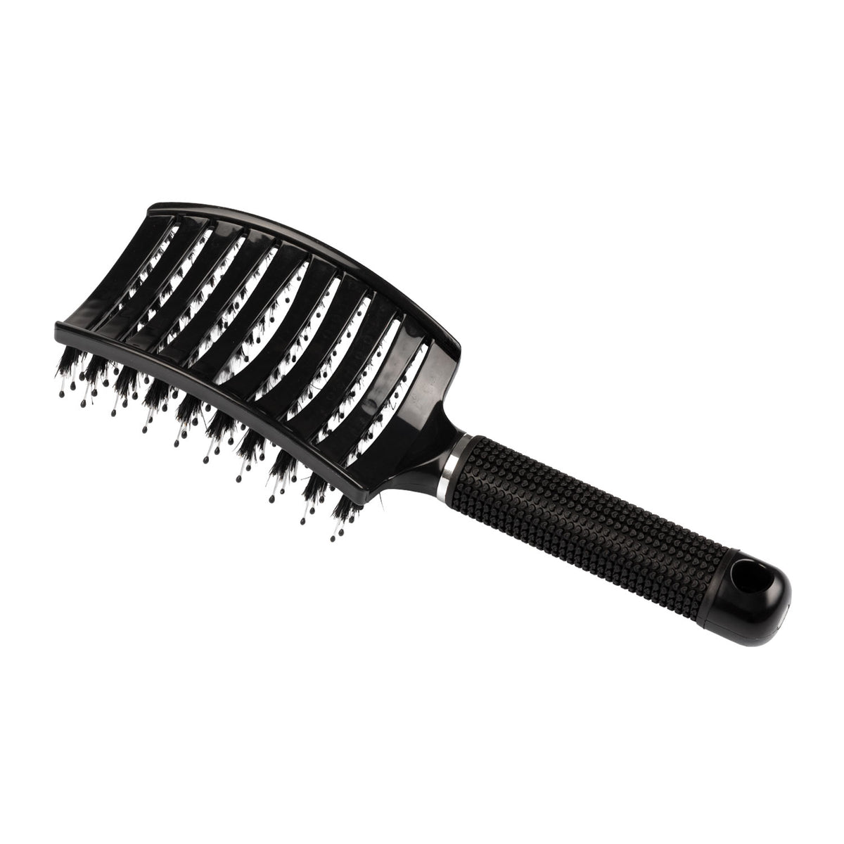 Peigne Supreme 3D Swirl en élastomère souple, 24 cm, noir ou rose