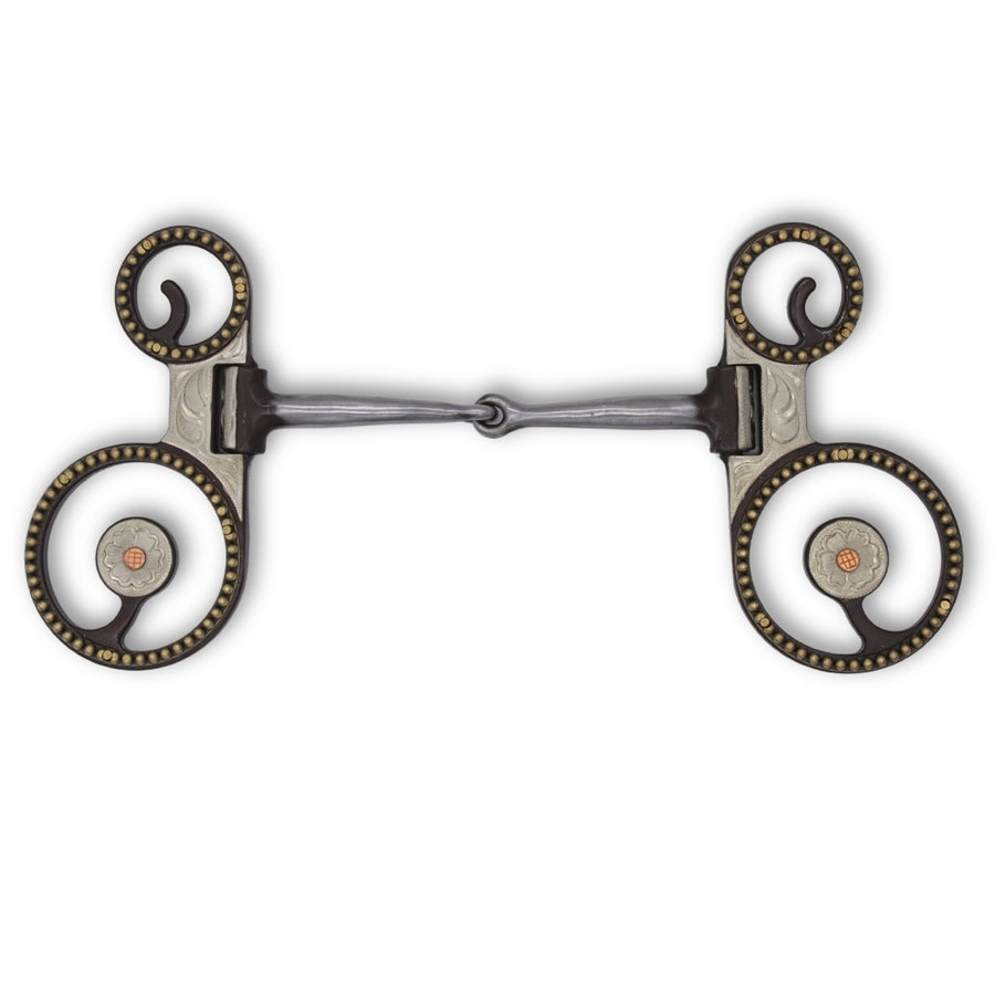 Mors western colt breaker simple brisure, branches courtes, 13,5 cm